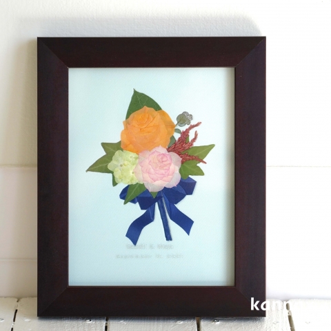 ブーケ＆ブートニア 楽天市場】【送料無料】大人カラー グラデーション カラー ブートニア