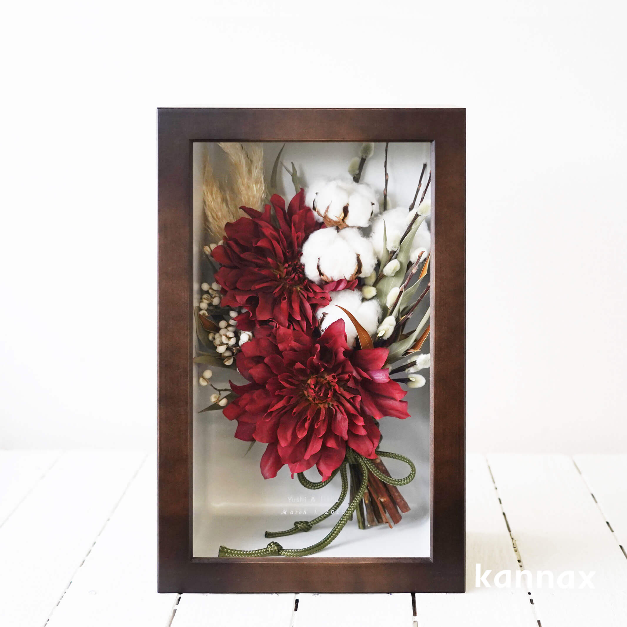 押し花　アフターブーケ　Kannax グランデ シャビーシック DRY FLOWER｜アフターブーケ（押し花・ドライ